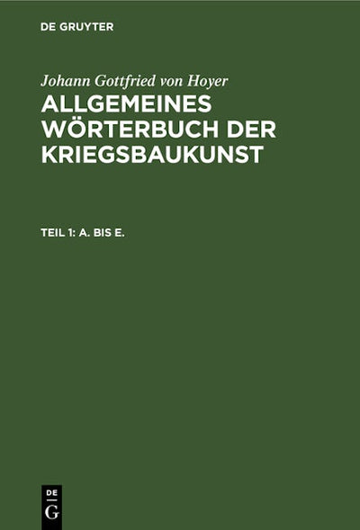 A. bis E.