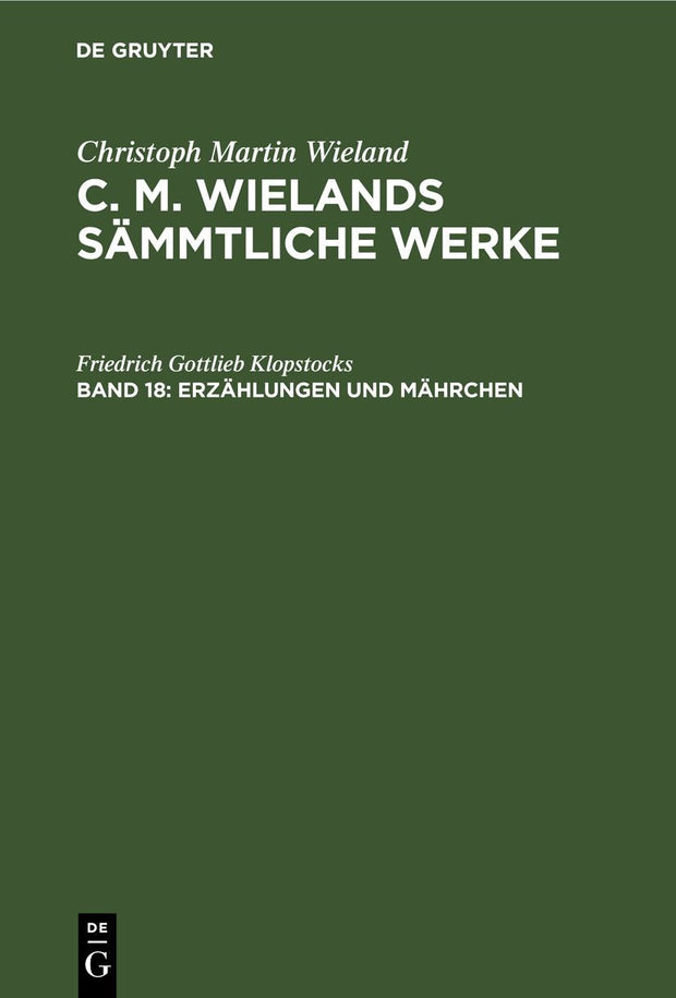 Cover image for Erzählungen und Mährchen, isbn: 9783112516935