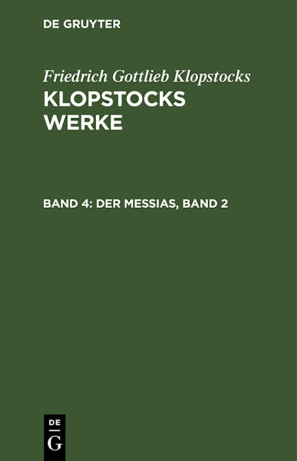 Der Messias, Band 2