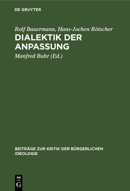 Dialektik der Anpassung