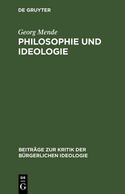 Philosophie und Ideologie