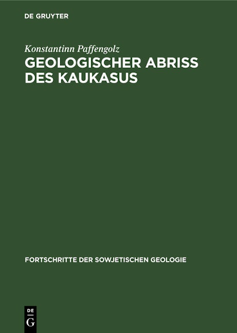 Geologischer Abriss des Kaukasus