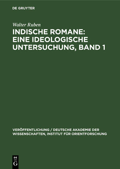 Einige Romane Bankim Chatterjees und Rabindranath Tagores