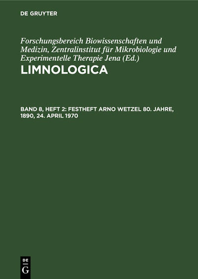Festheft Arno Wetzel 80. Jahre, 1890, 24. April 1970