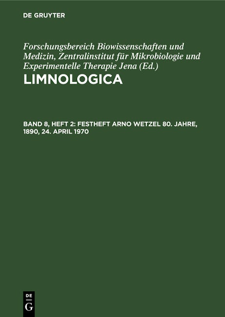 Festheft Arno Wetzel 80. Jahre, 1890, 24. April 1970