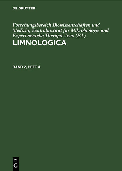 Limnologica. Band 2, Heft 4