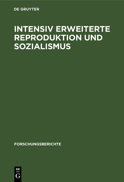 Intensiv erweiterte Reproduktion und Sozialismus