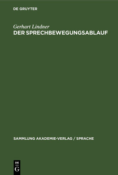 Der Sprechbewegungsablauf