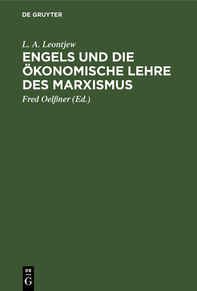 Engels und die ökonomische Lehre des Marxismus