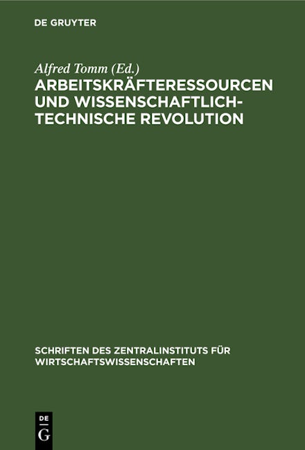 Arbeitskräfteressourcen und wissenschaftlich-technische Revolution