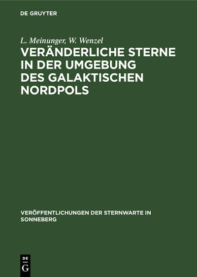 Veränderliche Sterne in der Umgebung des galaktischen Nordpols