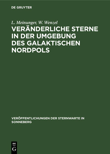 Veränderliche Sterne in der Umgebung des galaktischen Nordpols