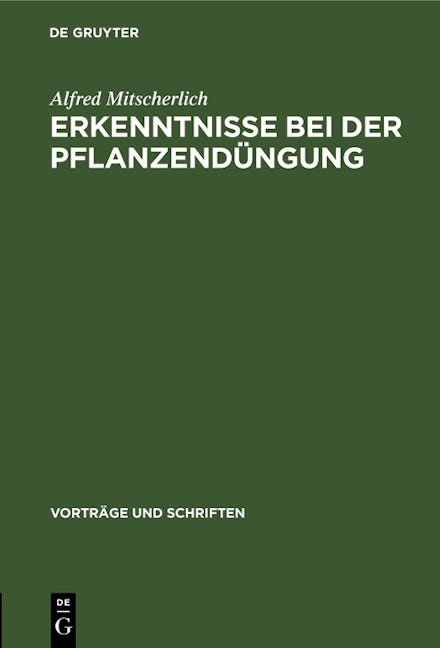Erkenntnisse bei der Pflanzendüngung