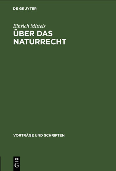 Über das Naturrecht
