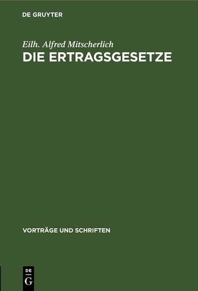 Die Ertragsgesetze