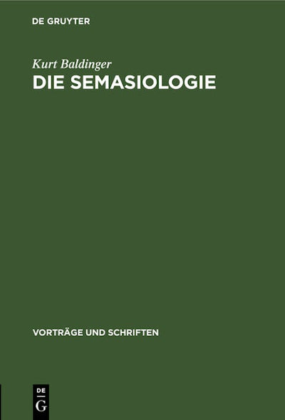 Die Semasiologie