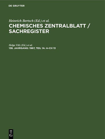 1967, Teil 1a: A–Ch 13