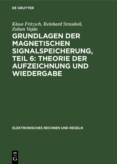 Theorie der Aufzeichnung und Wiedergabe
