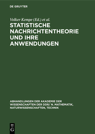 Statistische Nachrichtentheorie und ihre Anwendungen