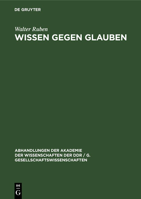 Wissen gegen Glauben