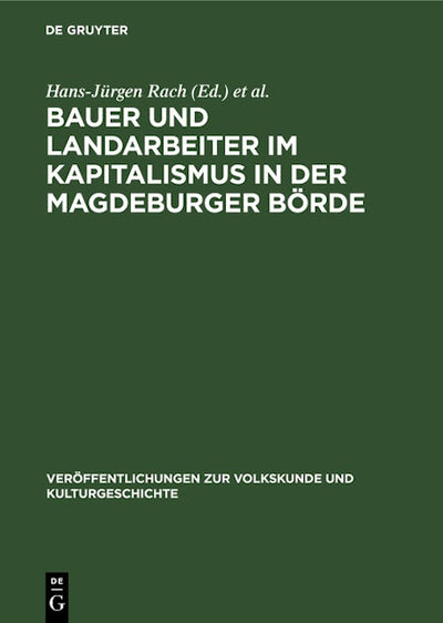 Bauer und Landarbeiter im Kapitalismus in der Magdeburger Börde