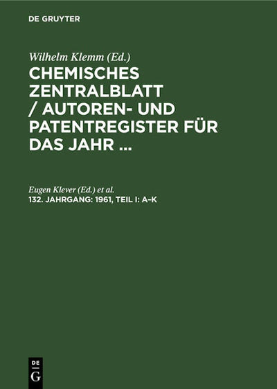 1961, Teil I: A–K