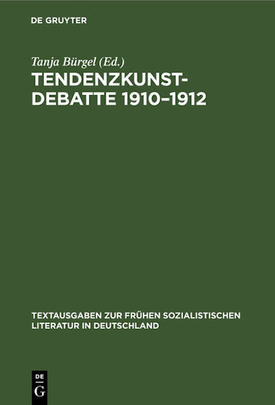 Tendenzkunst-Debatte 1910–1912