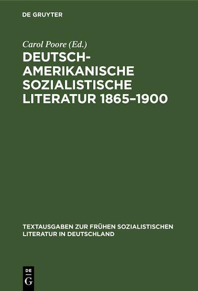 Deutsch-amerikanische sozialistische Literatur 1865–1900
