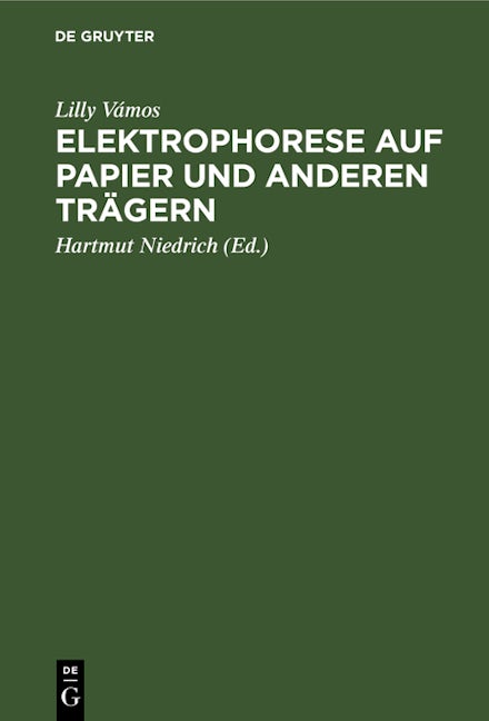 Elektrophorese auf Papier und anderen Trägern