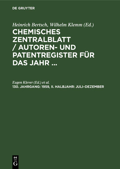 1959, II. Halbjahr: Juli–Dezember