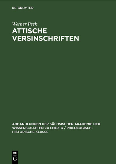 Attische Versinschriften