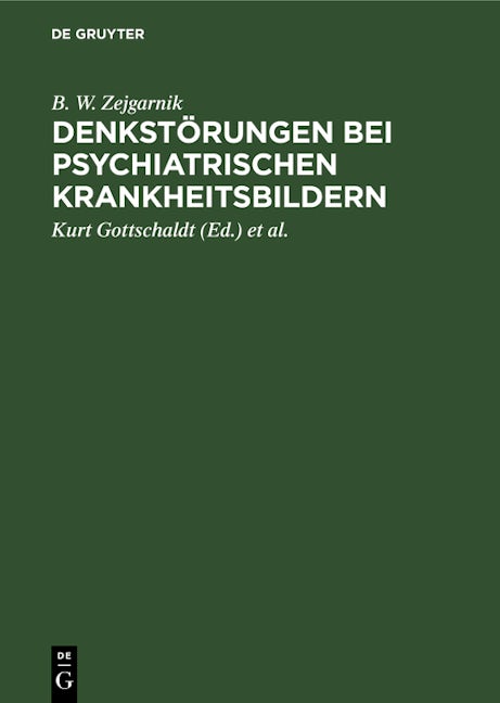 Denkstörungen bei psychiatrischen Krankheitsbildern