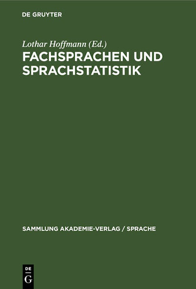 Fachsprachen und Sprachstatistik