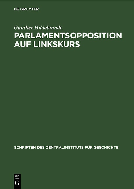 Parlamentsopposition auf Linkskurs