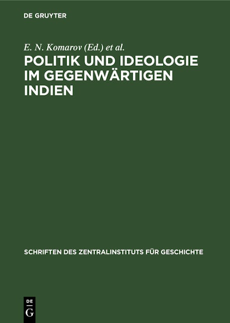 Politik und Ideologie im gegenwärtigen Indien