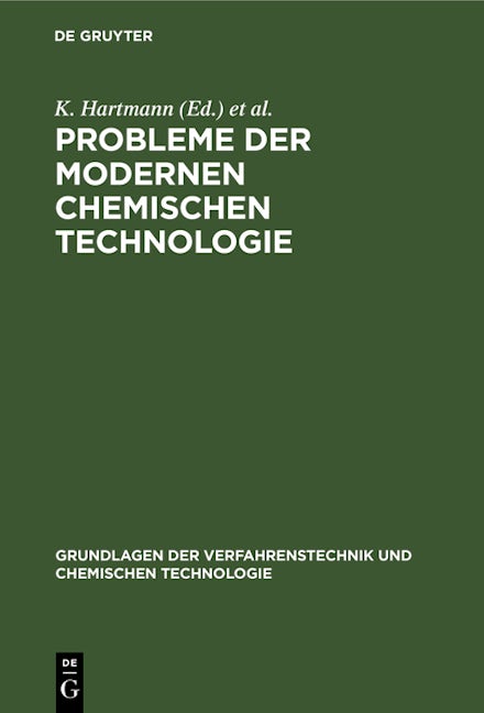 Probleme der modernen chemischen Technologie