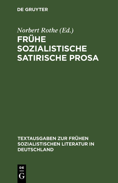 Frühe sozialistische satirische Prosa
