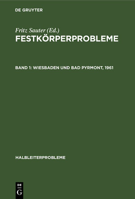 Wiesbaden und Bad Pyrmont, 1961