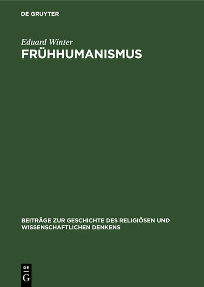 Frühhumanismus