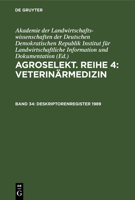 Deskriptorenregister 1989