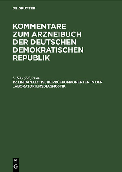 Lipidanalytische Prüfkomponenten in der Laboratoriumsdiagnostik