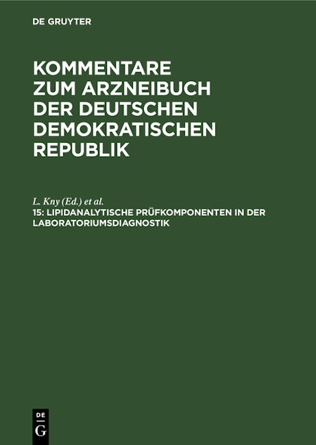 Lipidanalytische Prüfkomponenten in der Laboratoriumsdiagnostik