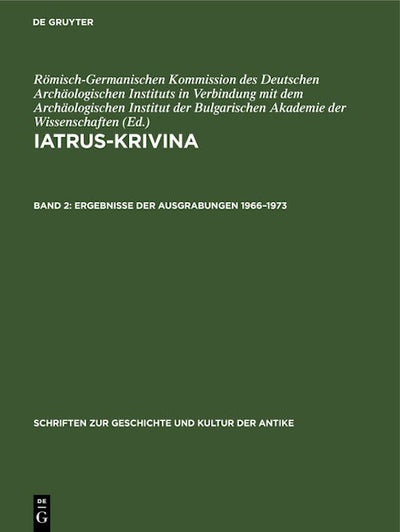 Ergebnisse der Ausgrabungen 1966–1973