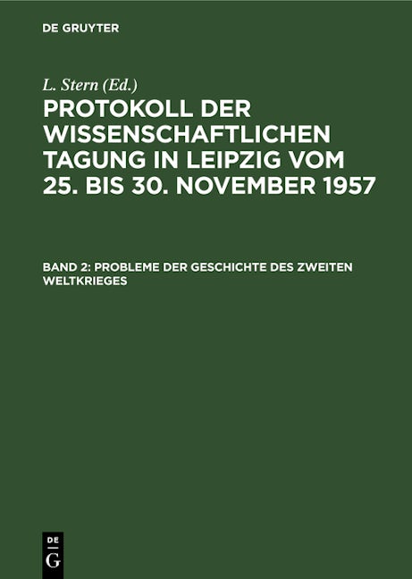 Probleme der Geschichte des Zweiten Weltkrieges