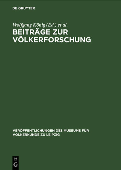 Beiträge zur Völkerforschung