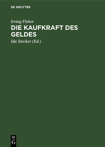 Die Kaufkraft des Geldes