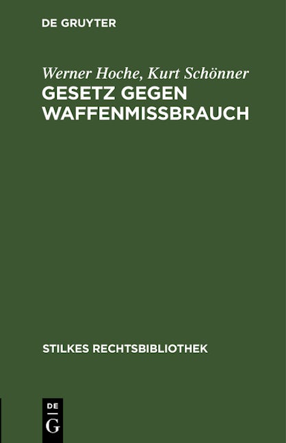 Gesetz gegen Waffenmißbrauch