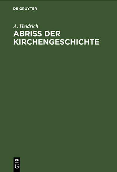 Abriß der Kirchengeschichte