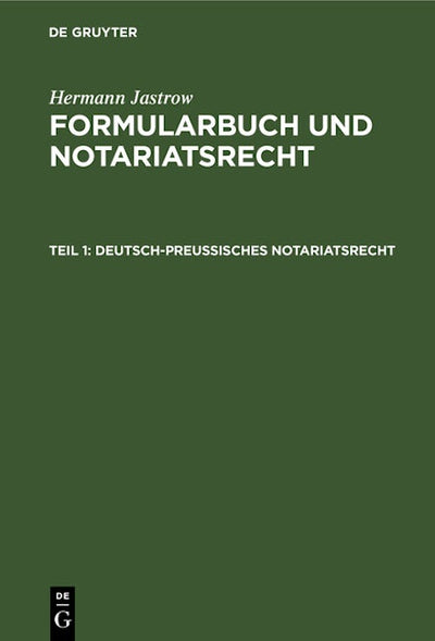 Deutsch-Preußisches Notariatsrecht