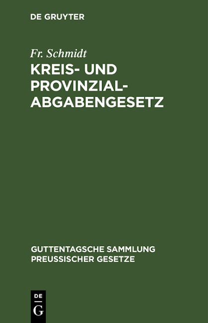 Kreis- und Provinzial-Abgabengesetz